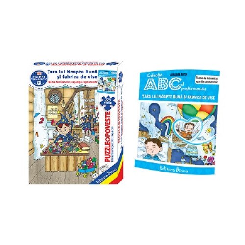 Tara lui noapte buna si fabrica de vise- set cu puzzle