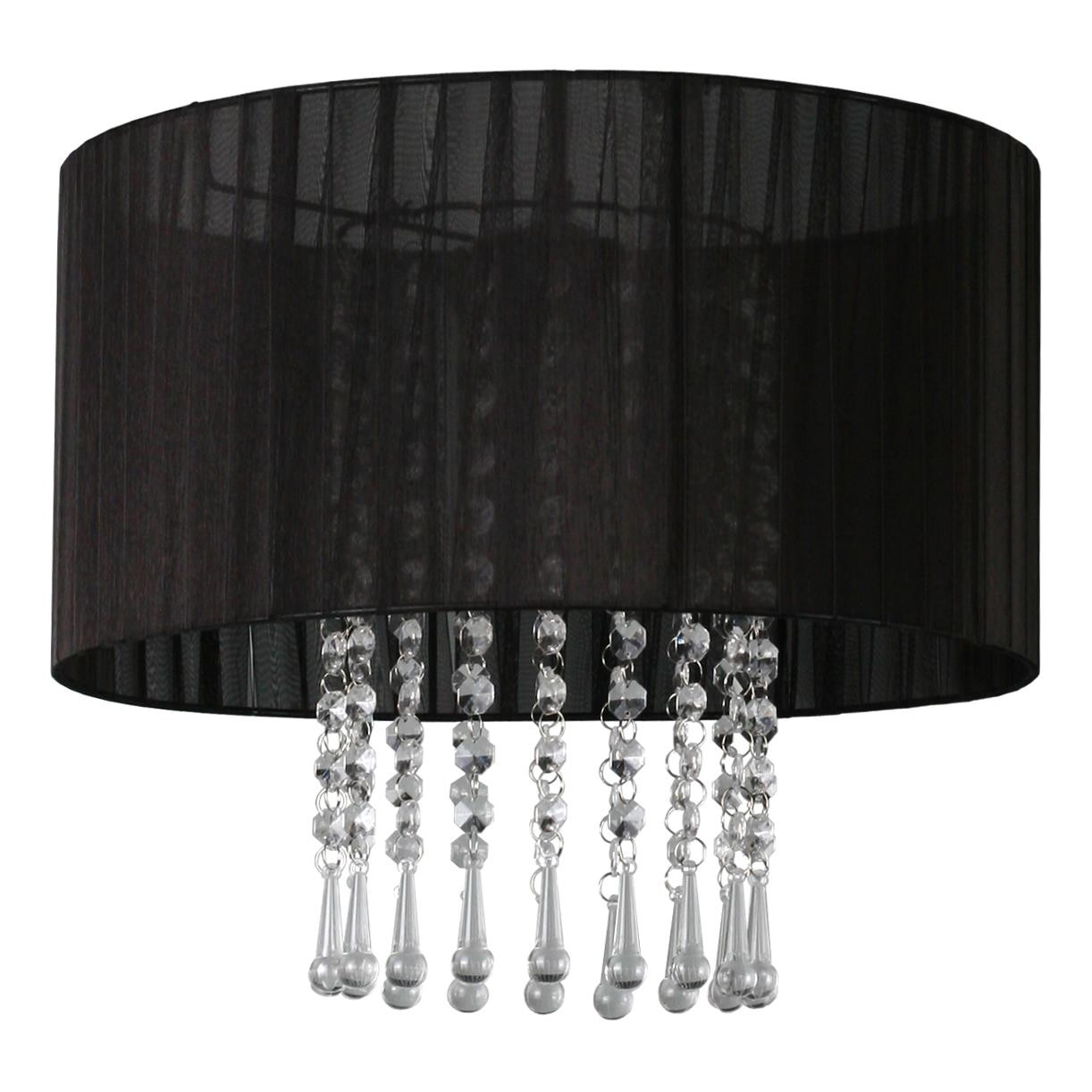 Plafoniera Lampex Venetia, 60W, E27, Metal/Panza, Negru