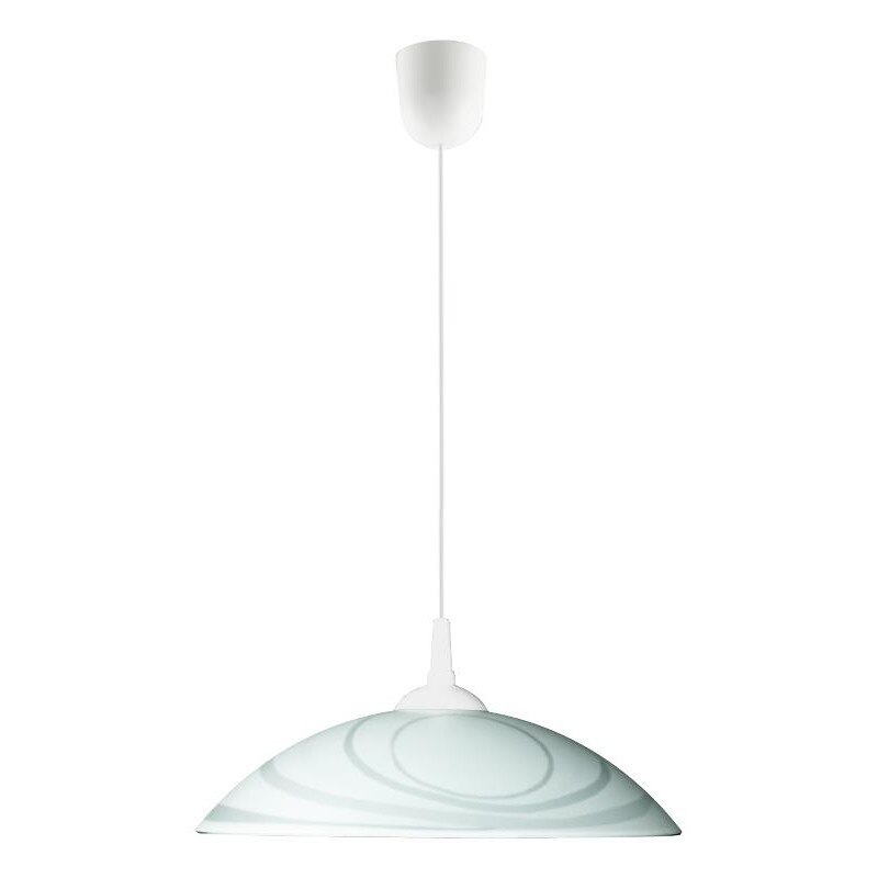 Plafoniera Nebraska Z1, Lampex, Sticla/Plastic, Alb