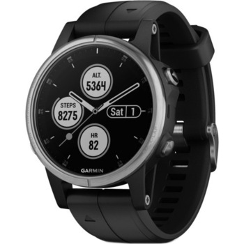 Ceas smartwatch Garmin Fenix 5S Plus, Argintiu Ceas smartwatch Garmin Fenix 5S Plus, Argintiu