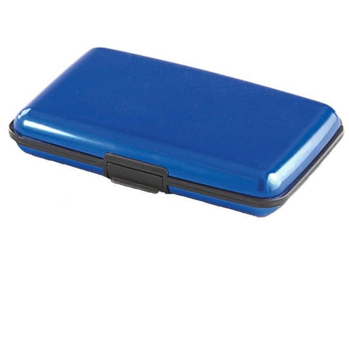 Луксозен органайзер за документи LRTM, ALUMA WALLET, син