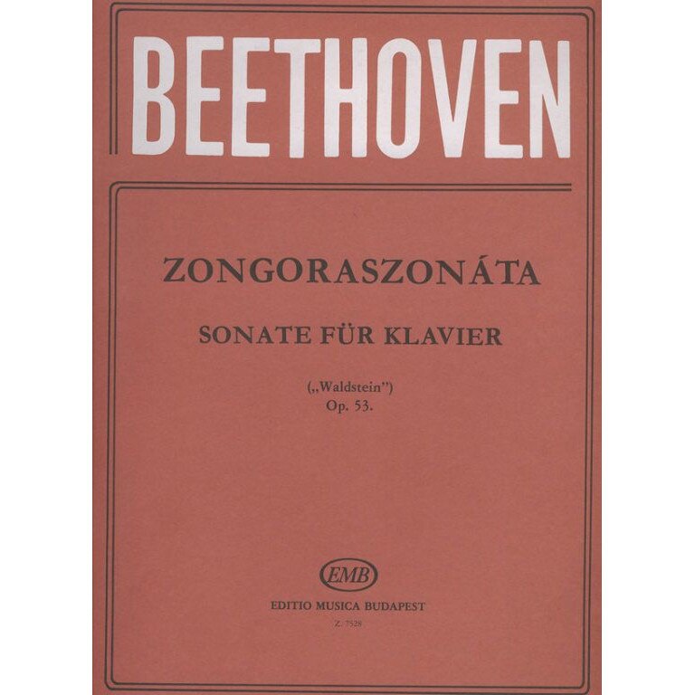 Beethoven, Ludwig van: Sonatas for piano in separate editions C major, 'Waldstein' op. 53