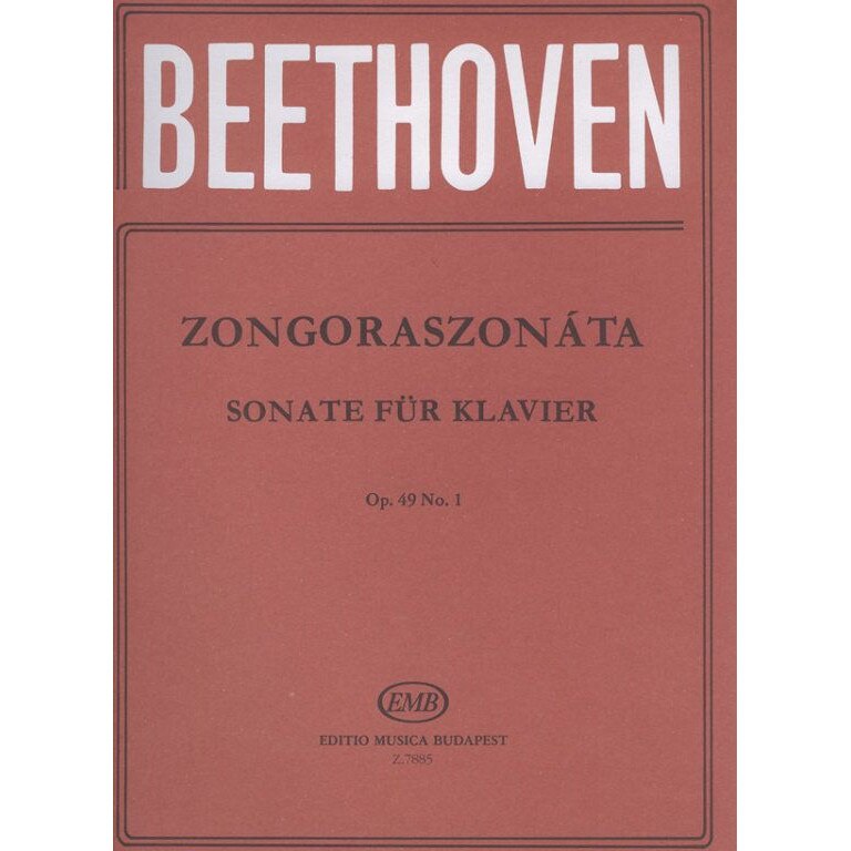 Beethoven, Ludwig van: Sonatas for piano in separate editions (Weiner) G minor op. 49, no. 1