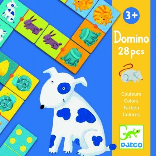 Joc Domino animale si culori, Djeco