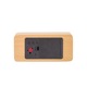 Ceas de birou, ProCart, display LED, din lemn, senzor sunet, temperatura, data, alarma, maro