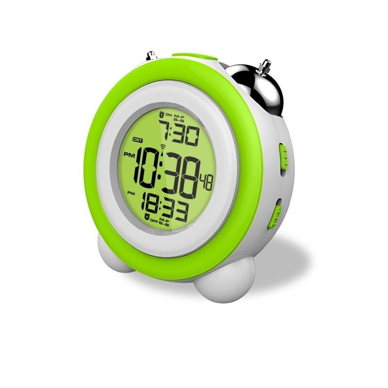 Ceas digital LED cu calendar, ProCart, 2 grupuri alarma, display iluminat verde