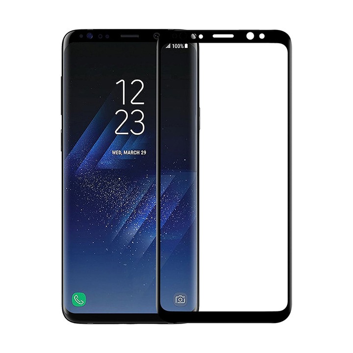 Folie de protectie tempered glass pentru Samsung Galaxy S10 full glue negru
