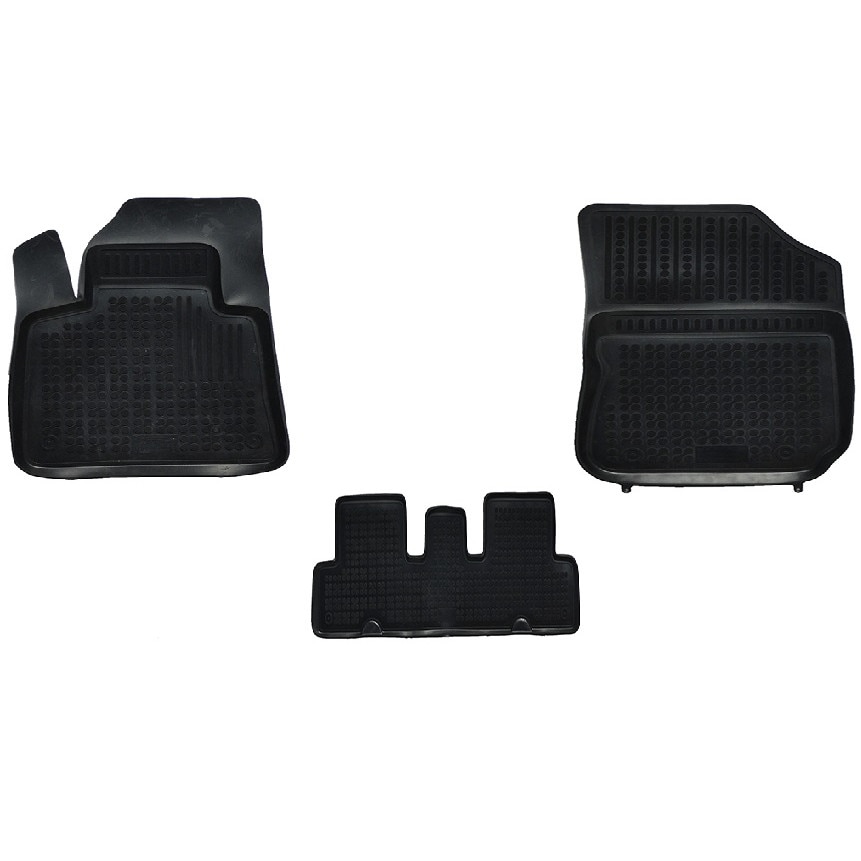 Set 4 covorase interior cauciuc stil tavita MAGSTAR LUX dedicate, compatibile cu Citroen C4 Picasso 2013- Negru