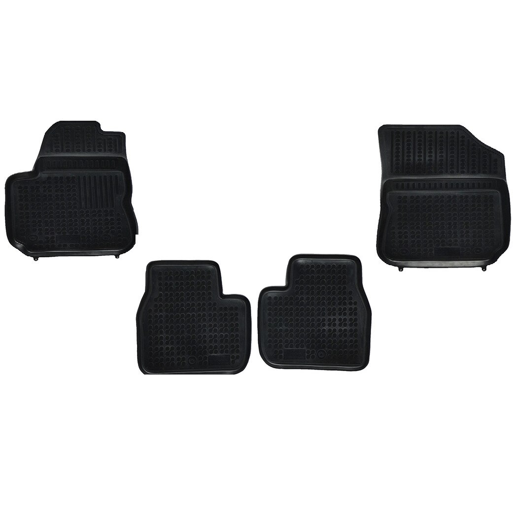 Set 4 covorase interior cauciuc stil tavita MAGSTAR LUX dedicate, compatibile cu Citroen C4 Cactus 2014- Negru