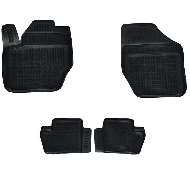 Set 4 covorase interior cauciuc stil tavita MAGSTAR LUX dedicate, compatibile cu Citroen DS4 2011- Negru