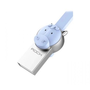 Cablu Micro USB Rockspace, Zodiac chinezesc, Cal, Albastru Cablu Micro USB Rockspace, Zodiac chinezesc, Cal, Albastru