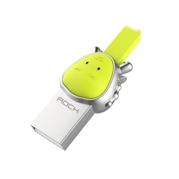 Cablu Micro USB Rockspace, Zodiac chinezesc, Dragon, Verde