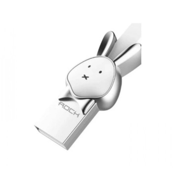 Cablu Micro USB Rockspace, Zodiac chinezesc, Iepure, Alb Cablu Micro USB Rockspace, Zodiac chinezesc, Iepure, Alb