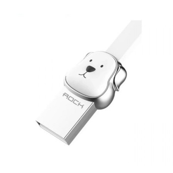 Cablu Micro USB Rockspace, Zodiac chinezesc, Caine, Alb Cablu Micro USB Rockspace, Zodiac chinezesc, Caine, Alb