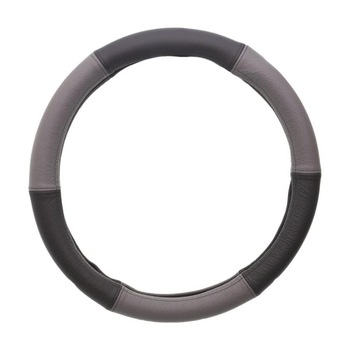 Husa Volan Automax, piele, gri cu negru, 37-39cm Husa Volan Automax, piele, gri cu negru, 37-39cm