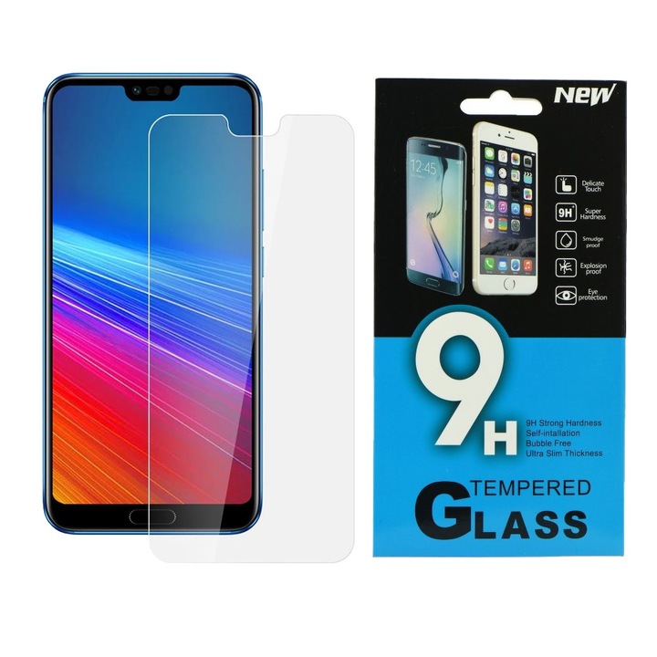 Honor 10 kompatibilis üvegfólia, előlapi, edzett