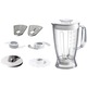 Кухненски робот Heinner Charm HFP-750BG, 750 W, Купа 1.2 л, Блендер 1.8 л, 4 диска, Бял/Бордо