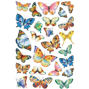 Set sticker perete, 26 fluturi colorati Set sticker perete, 26 fluturi colorati