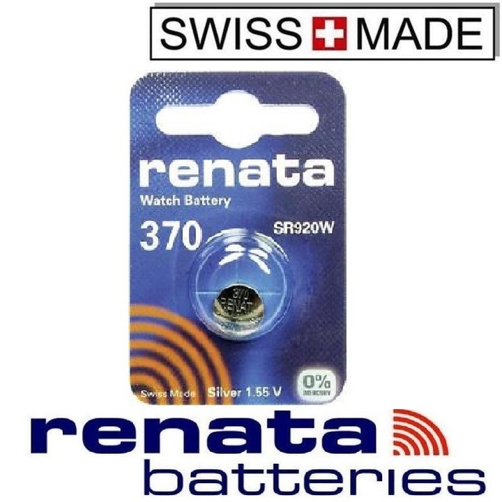 Ezüst-oxid akkumulátor Renata 370 SR920W, 1,55V 40mAh