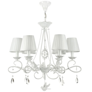 Lustra Maytoni Classic Passarinho Alb ,6 X 40W E14 Lustra Maytoni Classic Passarinho Alb ,6 X 40W E14