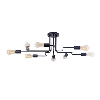 Lustra LOFT Gilbert Negru ,8 X 60W E27 Lustra LOFT Gilbert Negru ,8 X 60W E27