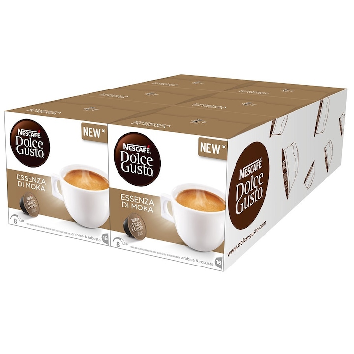 Кафе капсули NESCAFÉ® Dolce Gusto® Essenza Di Moka, 6 кутии, 96 напитки