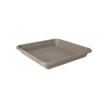 Farfurie patrata cu diametrul de 25cm taupe Farfurie patrata cu diametrul de 25cm taupe