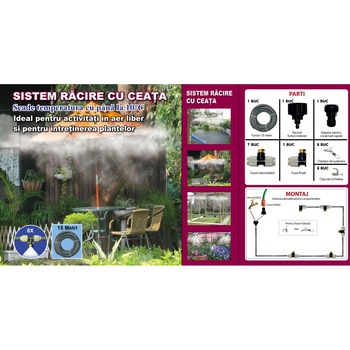 Sistem racire cu ceata, King Flow, 15m Sistem racire cu ceata, King Flow, 15m
