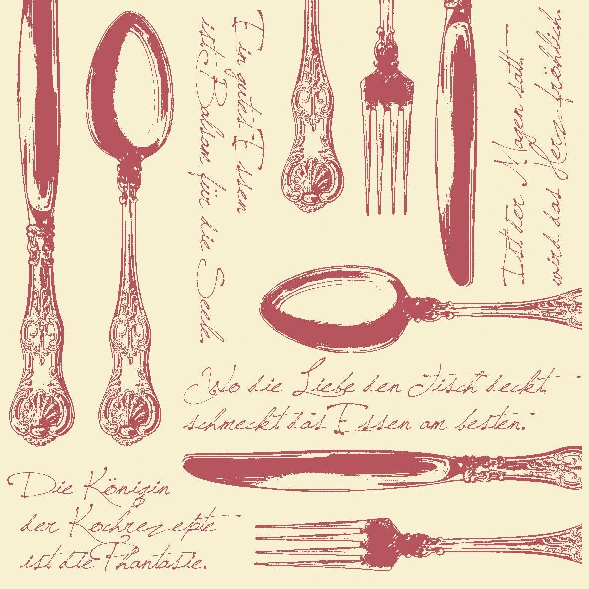 Set Servetele Hiedelberg, Bordeaux, 40x40 cm, 50 bucati