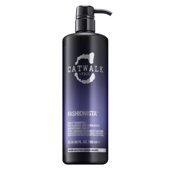 Sampon Tigi Catwalk Fashionista Violet pentru par gri si blond, 750 ml Sampon Tigi Catwalk Fashionista Violet pentru par gri si blond, 750 ml