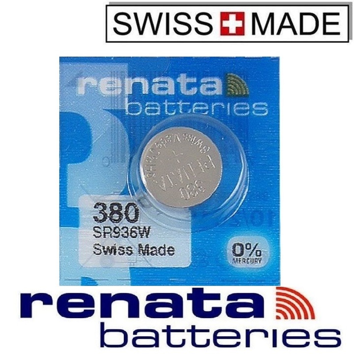 Батерия от сребърен оксид Renata 380 SR936W AG12, 1.55V 82mAh