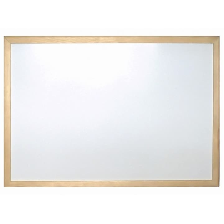 Бяла дъска с дървена рамка, Cork Nature, 80х120 cm