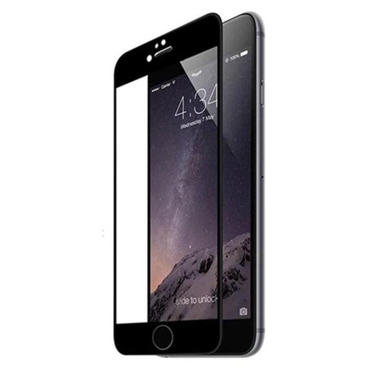 Стъклен протектор 5D Full Glue Cover за IPhone 7/8 Plus (5,5"), Черен
