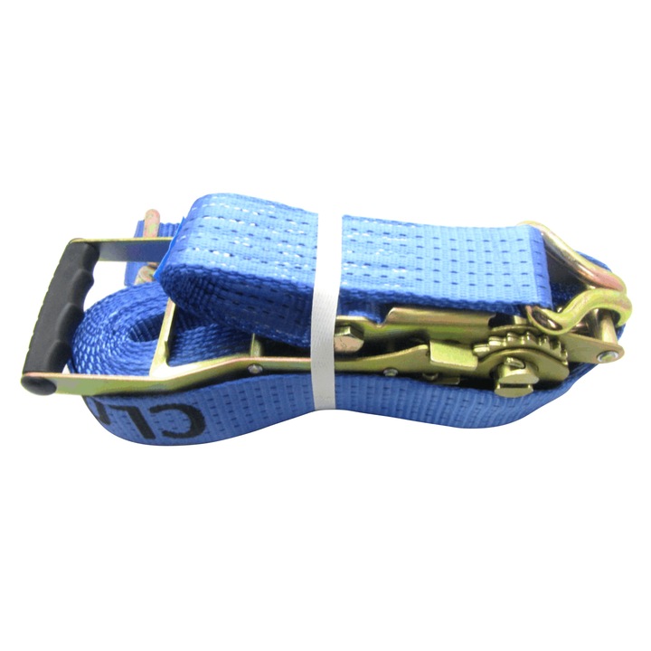 Chinga ancorare marfa omologata, CARGO, cu clichet, 5 Tone, 8.5 metri,albastra