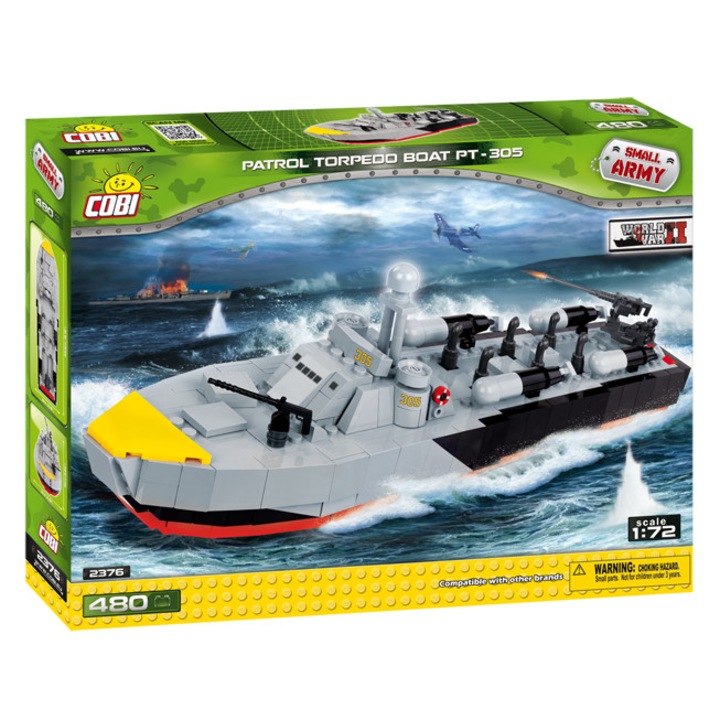 Set de constructie Cobi, Small Army, Patrol Torpedo Boat PT-305 (480pcs)