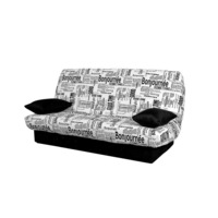 Canapea Click Clack The Sofa Bonjournee White Petite, 183/82/88 cm