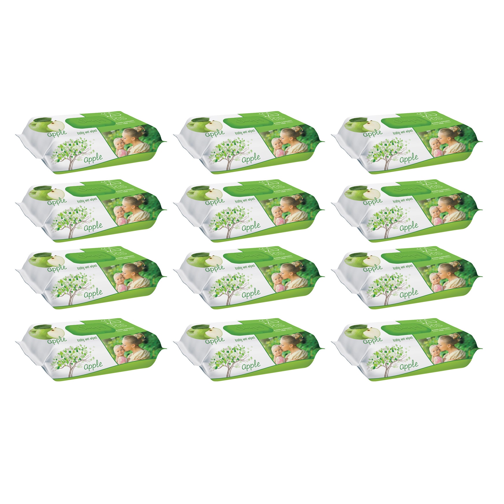 Set Servetele Umede SLEEPY APPLE 12 pachete x 120 buc