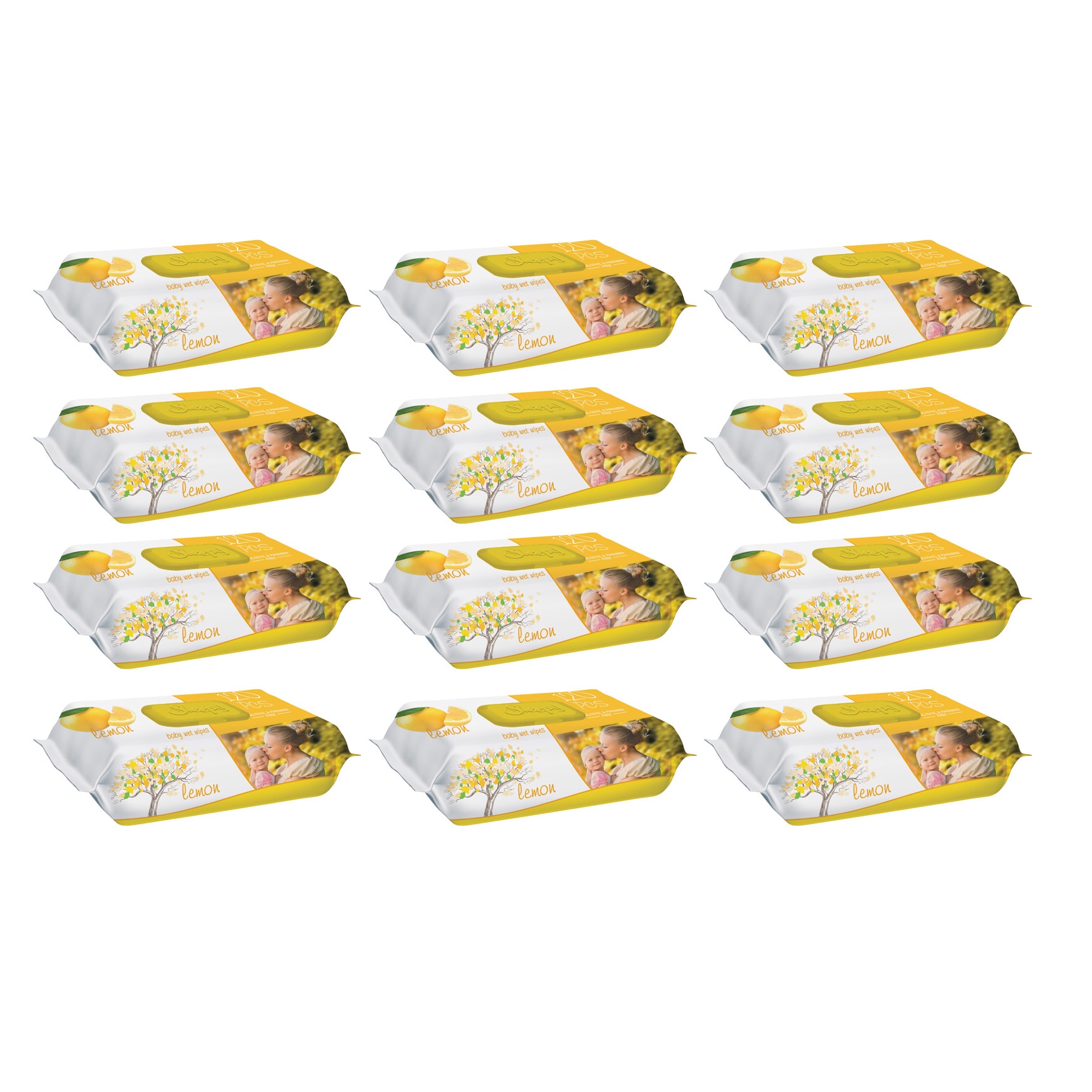 Set Servetele Umede SLEEPY LEMON 12 pachete x 120 buc