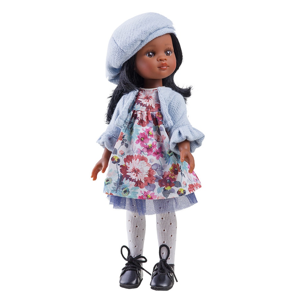 Papusa Nora in rochie cu floricele, Paola Reina