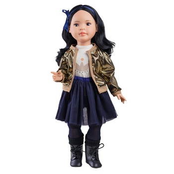 Papusa Mei in fusta din tul si jacheta aurie, Paola Reina Papusa Mei in fusta din tul si jacheta aurie, Paola Reina