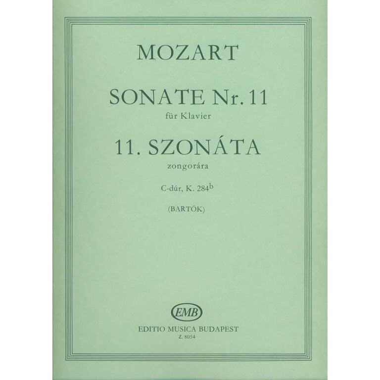Mozart, Wolfgang Amadeus: Sonata No. 11 C major, K 284b