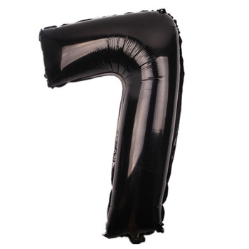 Balon folie, cifra7, culoare negru, 105 cm, 1 buc Balon folie, cifra7, culoare negru, 105 cm, 1 buc
