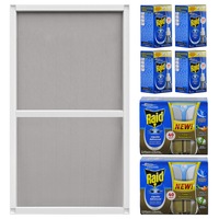 pachet - plasa insecte pentru usa cu profil din aluminiu alb maro gri  2 x raid aparat lichid pentru tantari 33ml  4 x raid rezerva aparat lichid 21ml imagen 54_1_
0