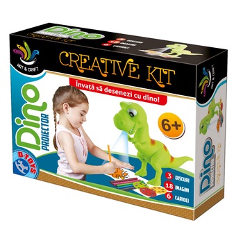 Joc creativ D-Toys, Proiector Dino Joc creativ D-Toys, Proiector Dino