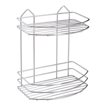 Etajera baie , cromata , Tekno-Tel , doua nivele , dimensiune 24x15x30cm Etajera baie , cromata , Tekno-Tel , doua nivele , dimensiune 24x15x30cm