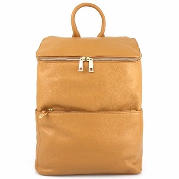 Rucsac Zofia din piele naturala pentru femei, maro cognac Rucsac Zofia din piele naturala pentru femei, maro cognac