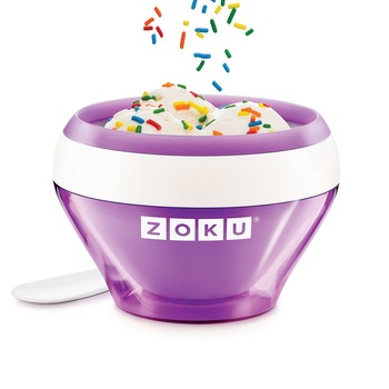 Bol pentru preparat inghetata ZOKU Quick Maker ZK120, 150 ml, 10 minute, nu contine BPA, Mov Bol pentru preparat inghetata ZOKU Quick Maker ZK120, 150 ml, 10 minute, nu contine BPA, Mov