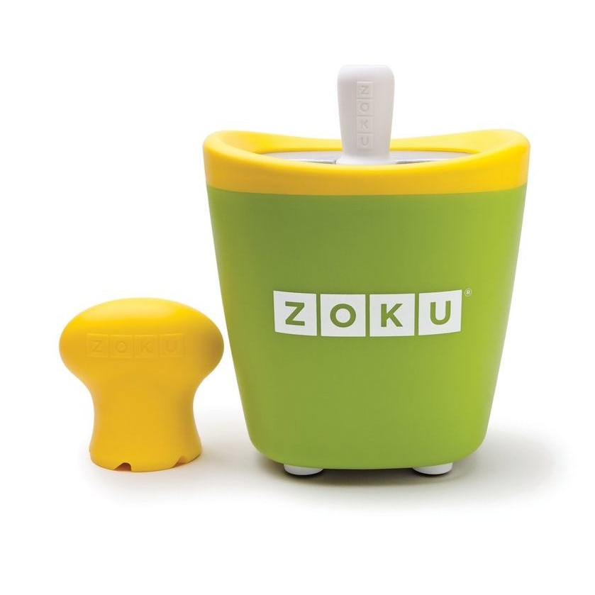 Aparat de inghetata ZOKU Quick Pop Maker ZK110, 1 incinta, 7 minute, nu contine BPA, Verde