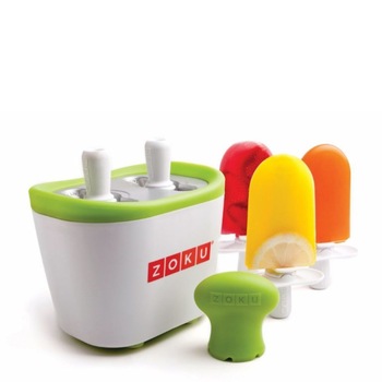 Aparat de inghetata ZOKU Quick Pop Maker ZK107, 2 incinte, 7 minute, nu contine BPA, Alb/Verde Aparat de inghetata ZOKU Quick Pop Maker ZK107, 2 incinte, 7 minute, nu contine BPA, Alb/Verde