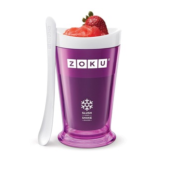 Pahar pentru preparare slush sau shake ZOKU Quick Maker ZK113, 7 minute, nu contine BPA, 240 ml, Mov Pahar pentru preparare slush sau shake ZOKU Quick Maker ZK113, 7 minute, nu contine BPA, 240 ml, Mov